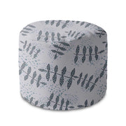 Kulatá taburetka podnožka Splash Floral Pattern-Velvet