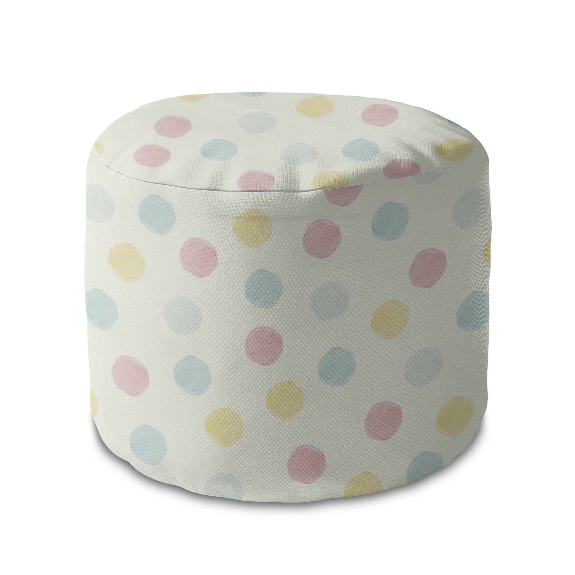 Kulatá taburetka podnožka Pastel Spots-Velvet