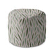 Runder Hocker Fußstütze Green Leaves Pattern
