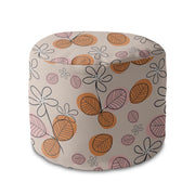 Round Pouf Footstool It Must be August-Oxford
