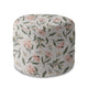Okrúhly puf na nohy Peach Tones Flowers
