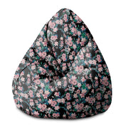 Puf Pearshape Dark Botanic Pink