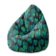 Pearshape Pouf Sea Green Monstera-M-Velvet