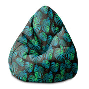 Puf Pearshape Morská Zeleň Monstera-S-Velvet