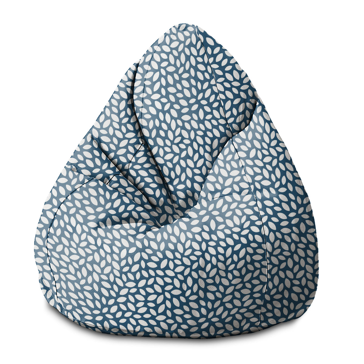 Sedací vak hruškovitý Navy Petal-S-Velvet