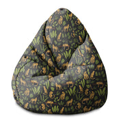 Puf Pearshape Pantery Na Czarnym-S-Velvet