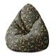 Puf Pearshape Pantery na černém