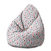 Puf Pearshape Scandi Flowers-M-Velvet