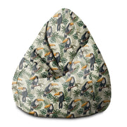 Puf Pearshape Toucans Jungle