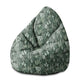 Sedací vak Pearshape Tropické zelené listy palma-M-Velvet