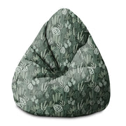 Sedací vak Pearshape Tropické zelené listy palma-S-Velvet