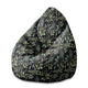 Pearshape Pouf Watercolor Elegant Floral-M-Oxford