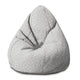 Pearshape Pouf White Hearts-S-Velvet