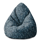 Puf Pearshape Dark Cartoon Style Dinosaur-S-Oxford
