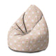 Sedací vak Pearshape Elegantné labute-M-Velvet