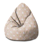 Puf Pearshape Elegant Swans-S-Velvet