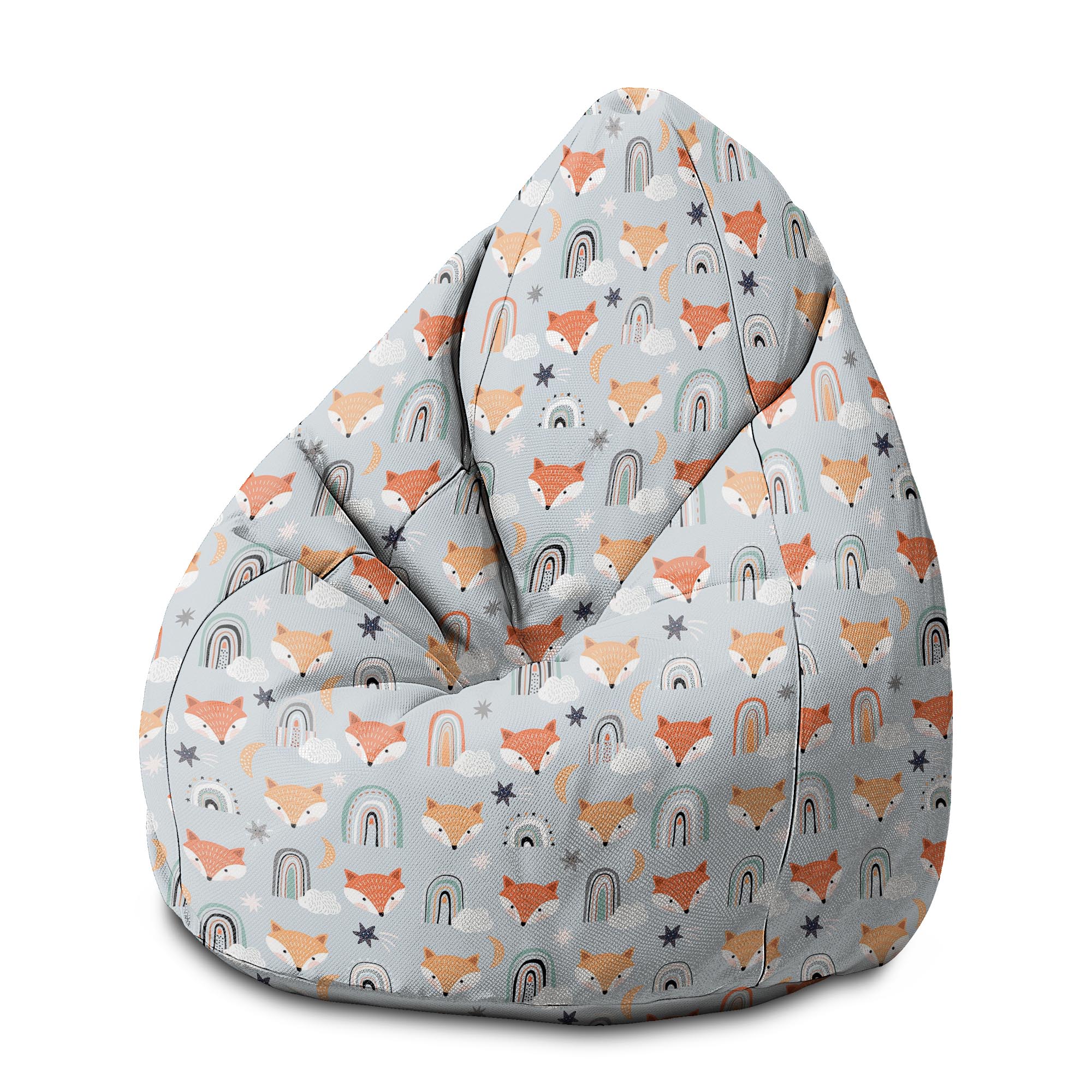 Puf Pearshape Foxes Pastel-M-Velvet