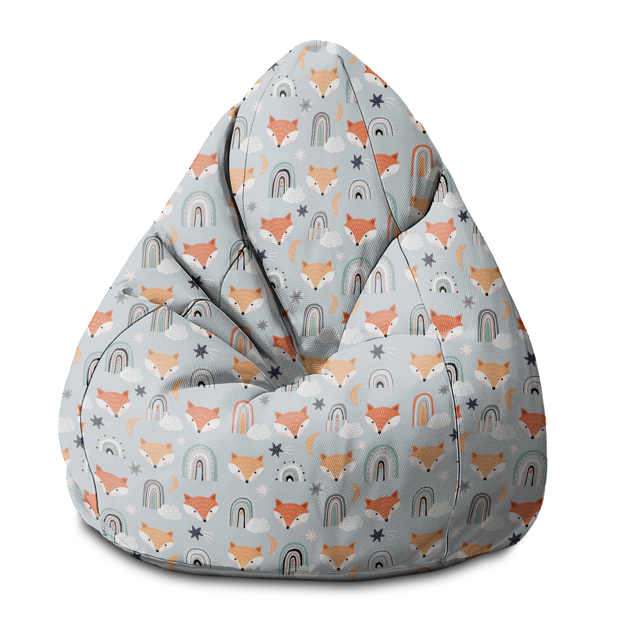 Puf Pearshape Foxes Pastel-S-Oxford