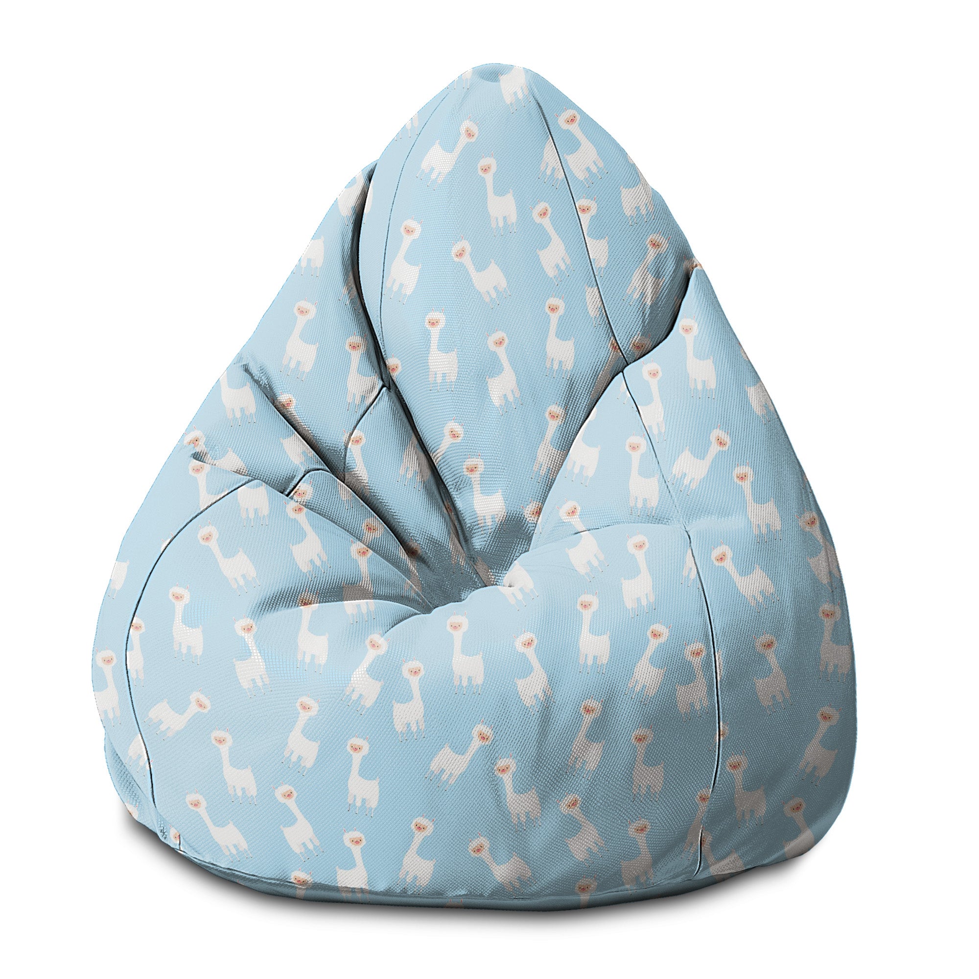 Sedací vak Pearshape Llama Blue