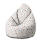 Puf Pearshape Pastel Dots-M-Oxford