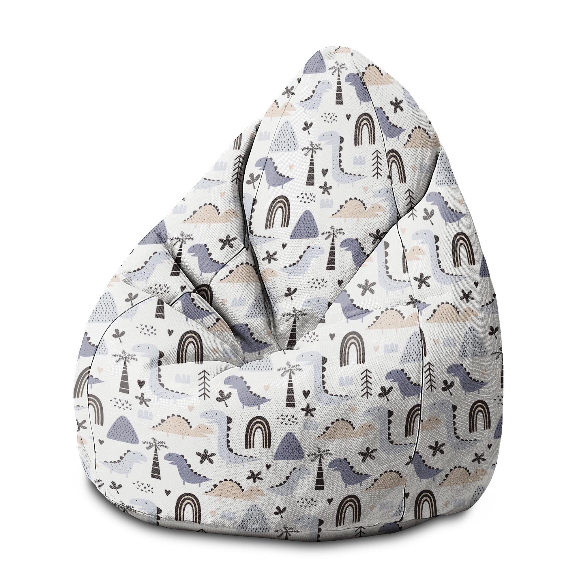Sitzsack Birnenform Pastell Kinder Dinosaurier-M-Oxford