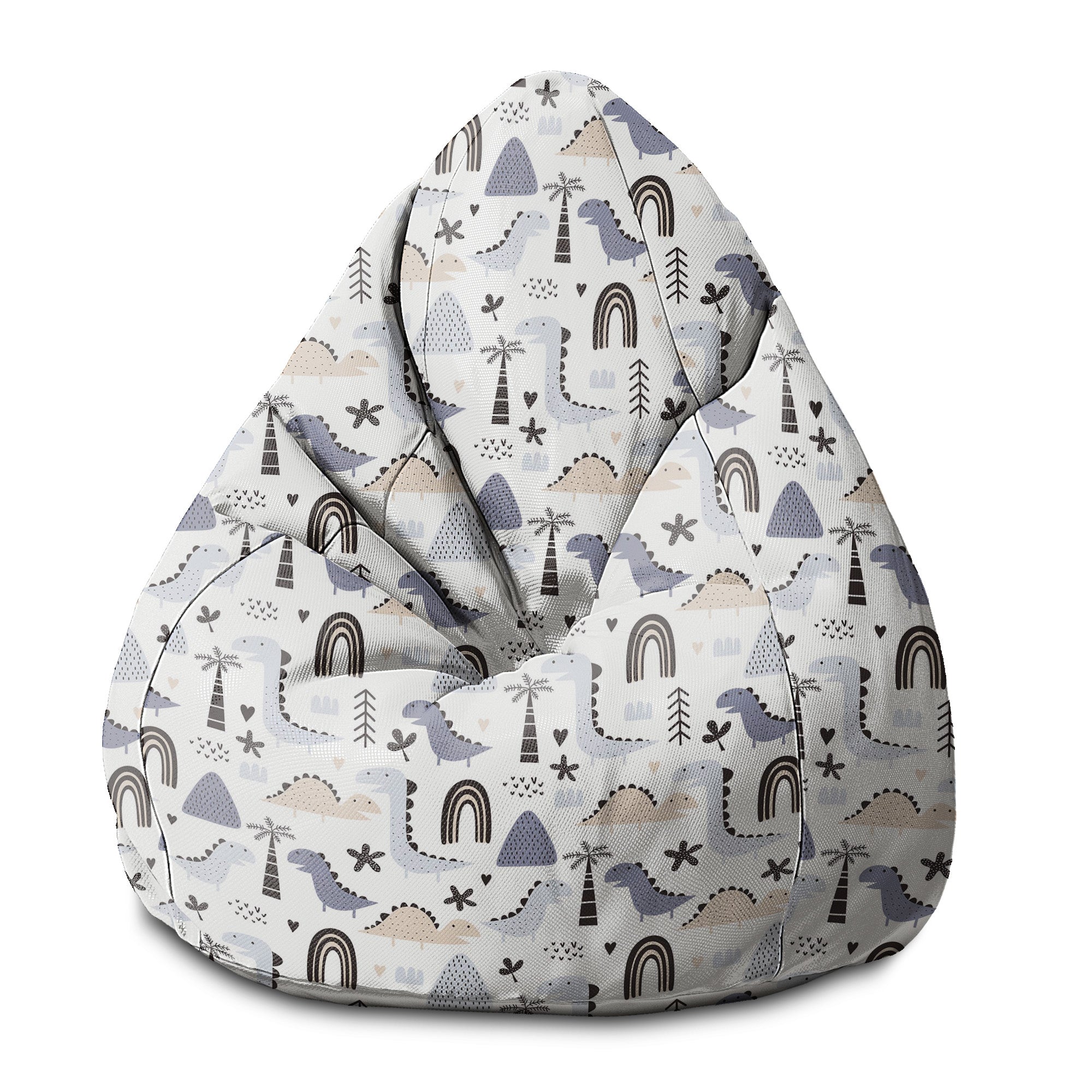 Sitzsack Birnenform Pastell Kinder Dinosaurier
