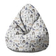Sitzsack Birnenform Pastell Kinder Dinosaurier