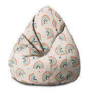 Puf Birnenform Boho Rainbow mit Sternen
