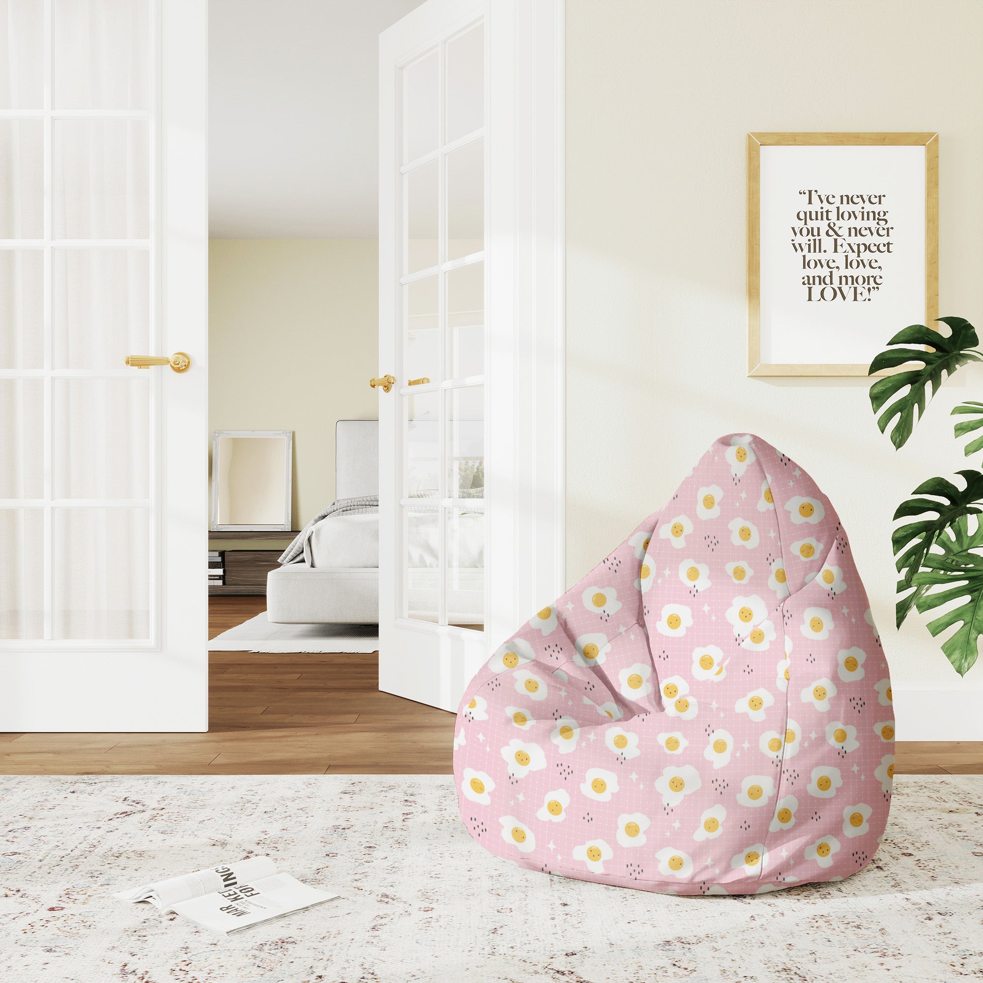 Puf Pearshape Roztomilé Vejce-M-Velvet
