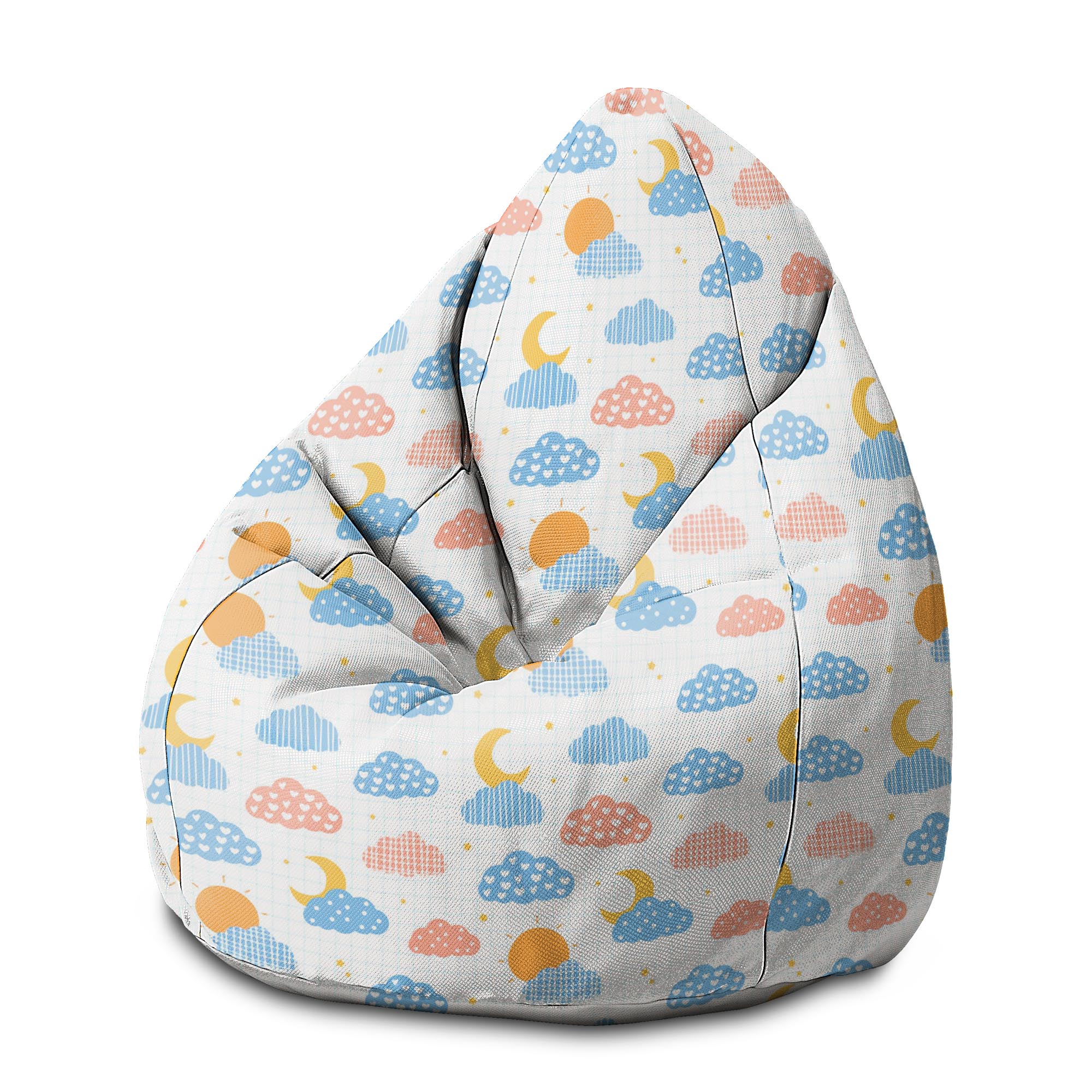 Puf Pearshape Cute Sky-M-Oxford