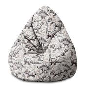 Puf Pearshape Dinosaurs Footprints-M-Velvet