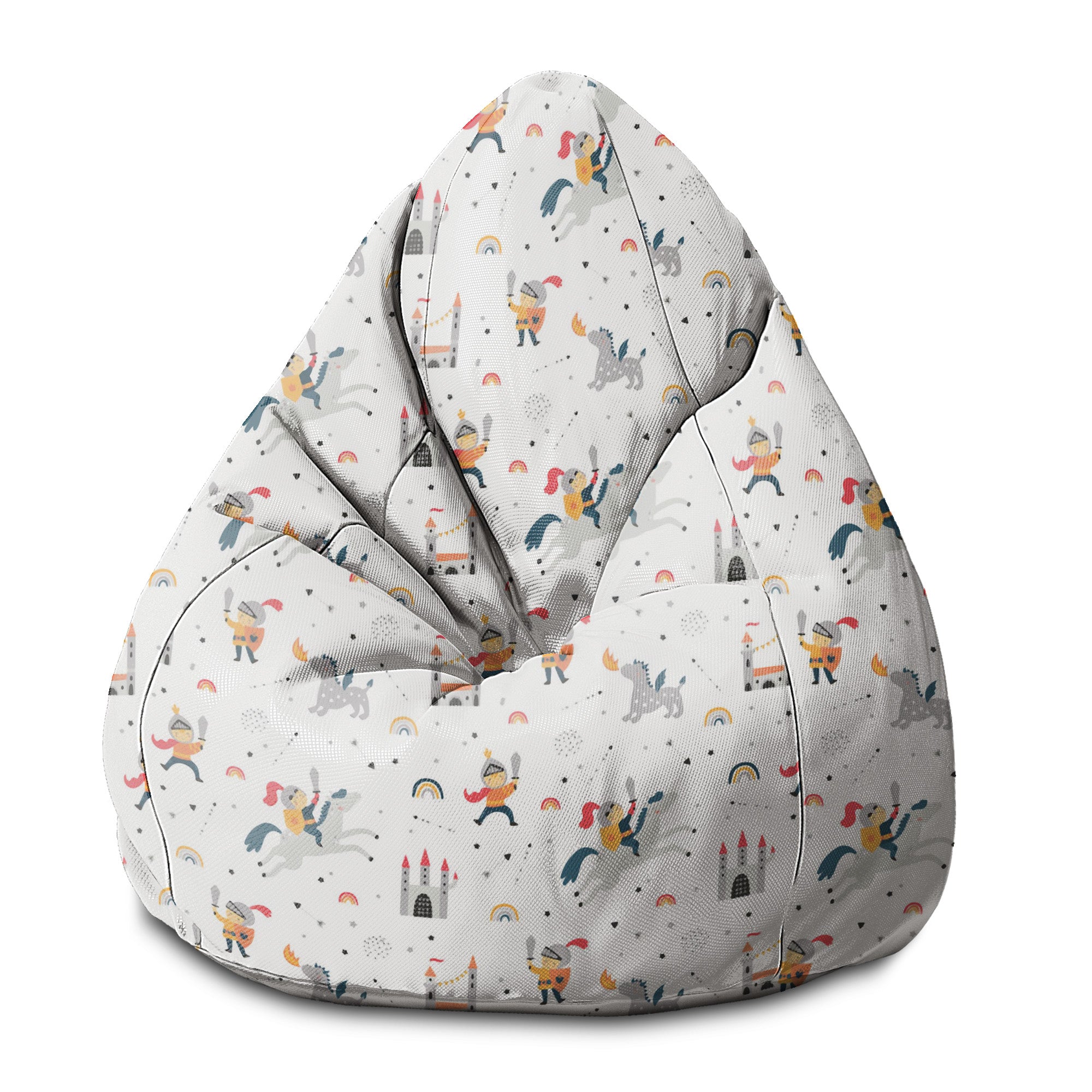 Puf Pearshape Knight and Dragon-S-Velvet
