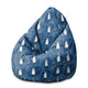 Sedací vak Pearshape Rabbit in the Space-M-Velvet