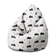 Sedací vak Pearshape Scandi Mountains-M-Velvet