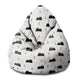 Sedací vak Pearshape Scandi Mountains-S-Velvet