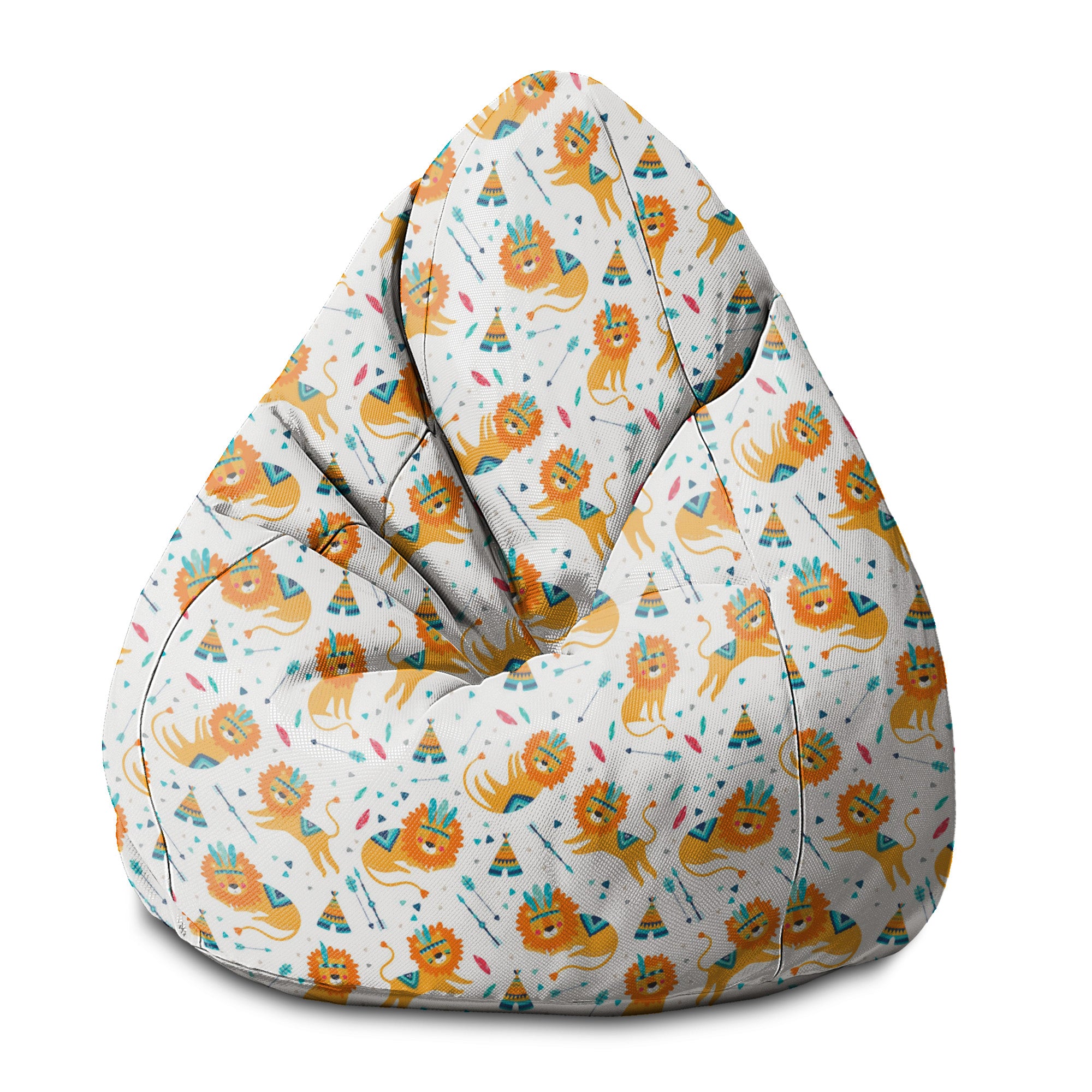 Pearshape Sleepy Lions Pouf-S-Velvet