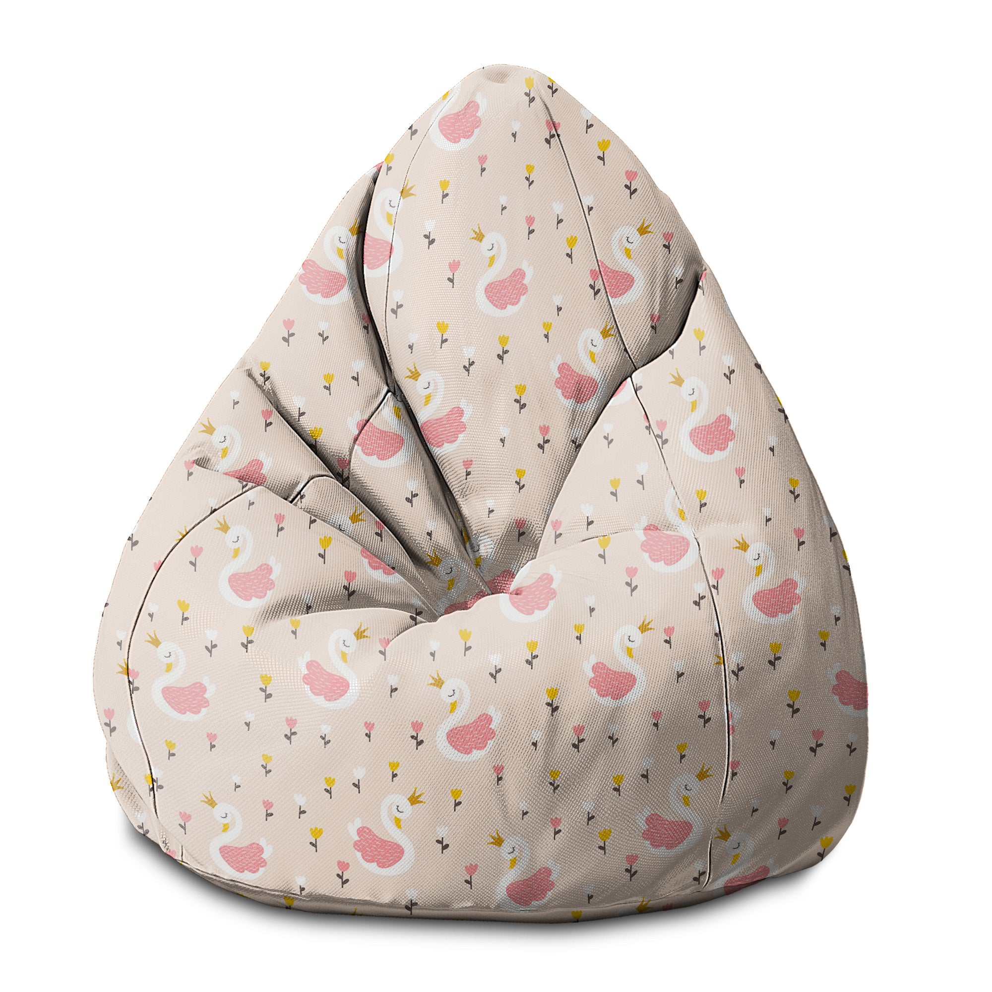 Puf Pearshape Swan s tulipány