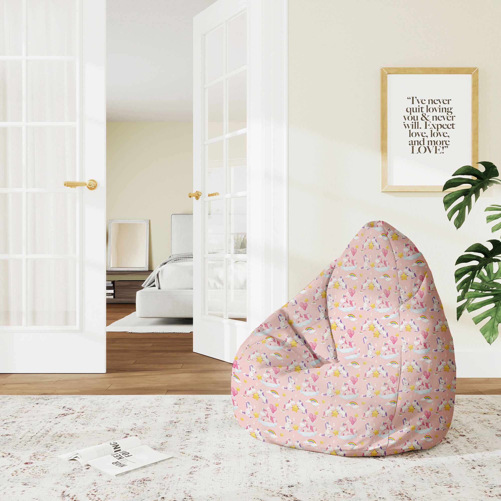 Puf Pearshape Unicorn Have Fun-M-Oxford
