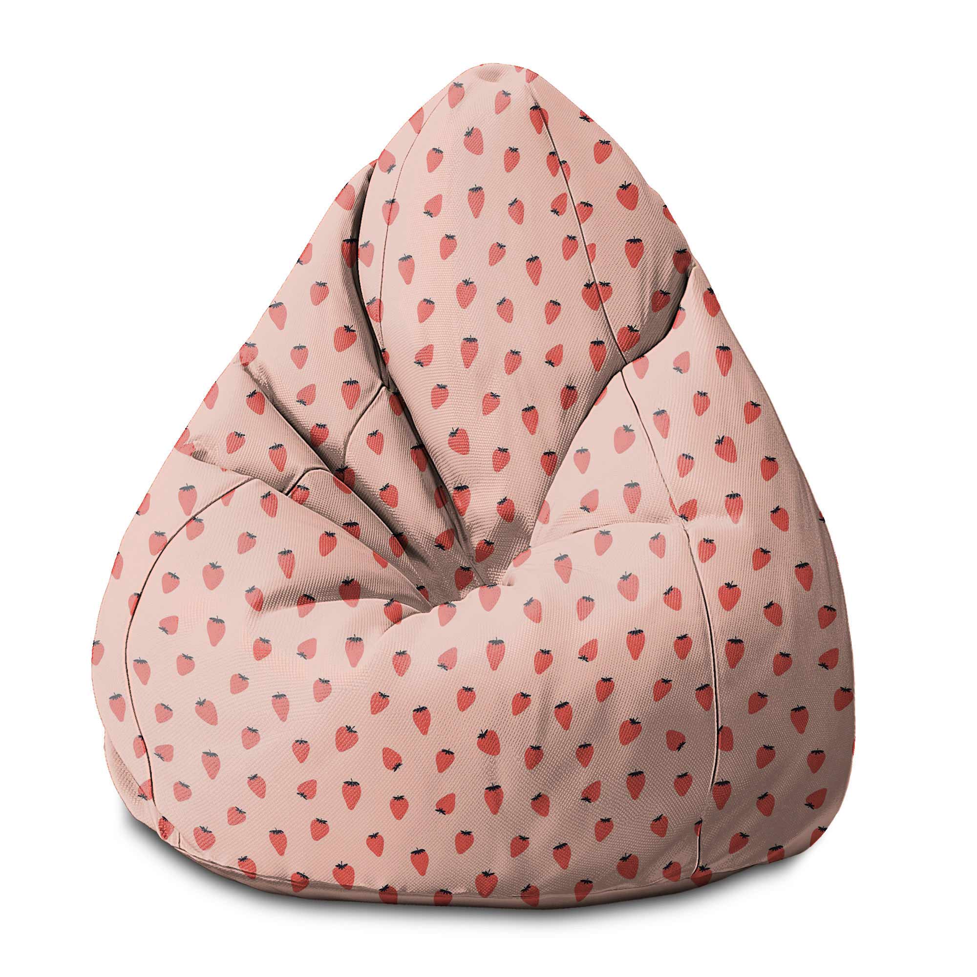 Puf Pearshape Jahoda-S-Velvet