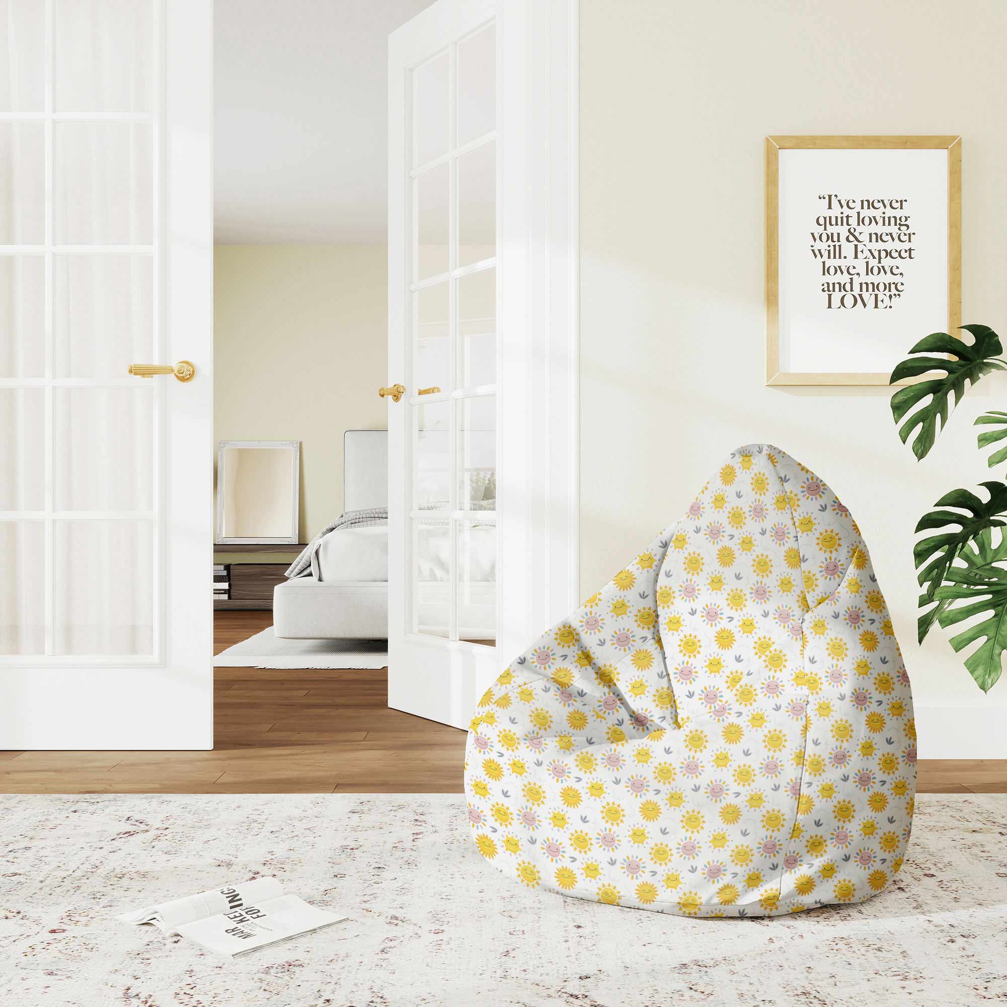 Puf Pearshape Sunny Morning-M-Velvet