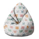 Puf Birnenform Schläfrige Katzen-S-Samt