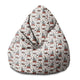 Sedací vak Pearshape Seal in the Circus-S-Velvet