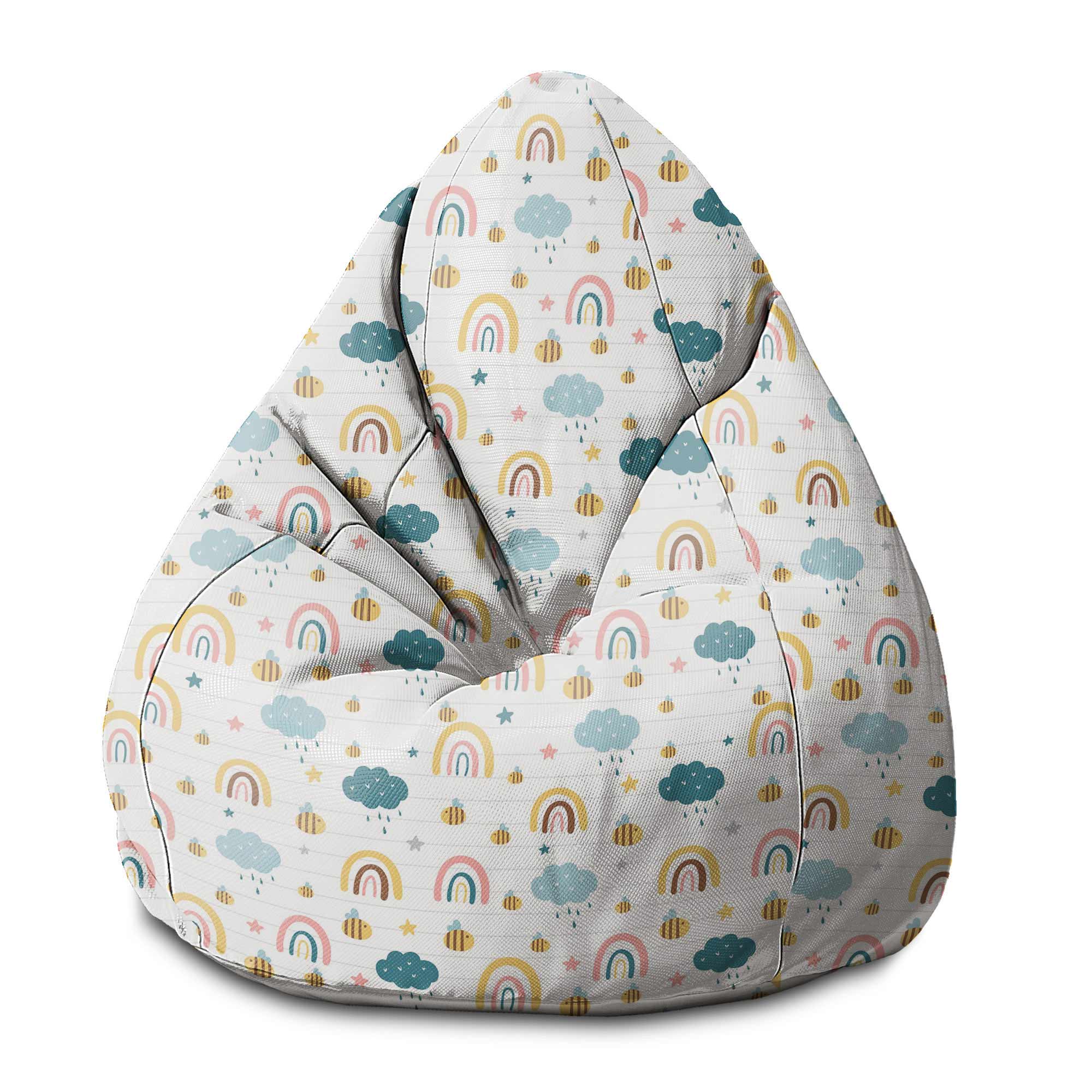 Pearshape Puff Rainbow and Bee