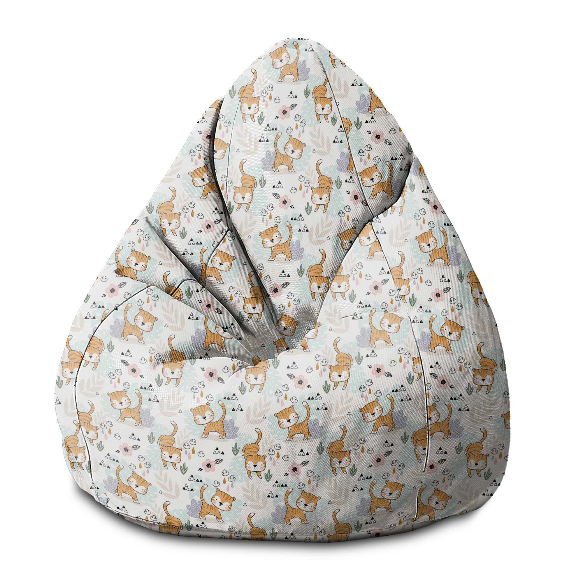 Puf Pearshape Hrající Tygr-S-Velvet