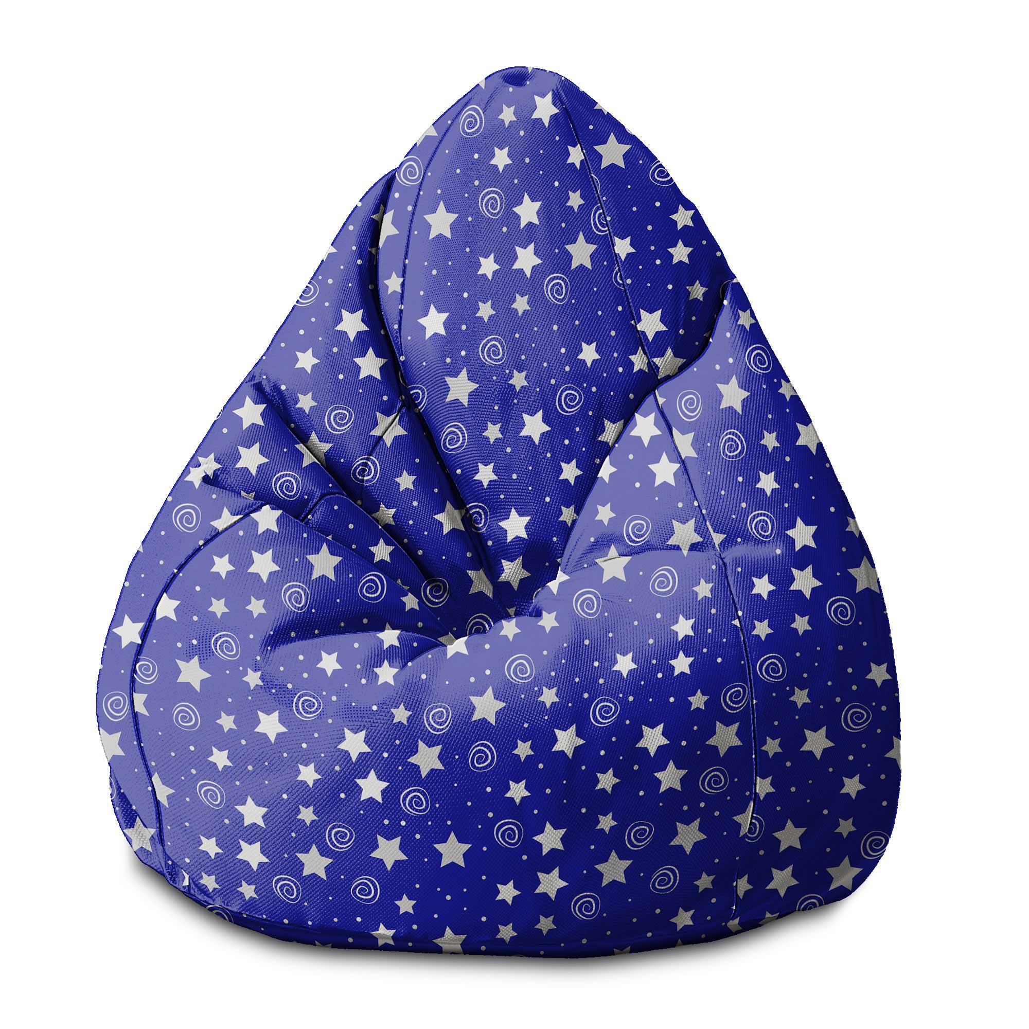 Puf Pearshape noční obloha vzor