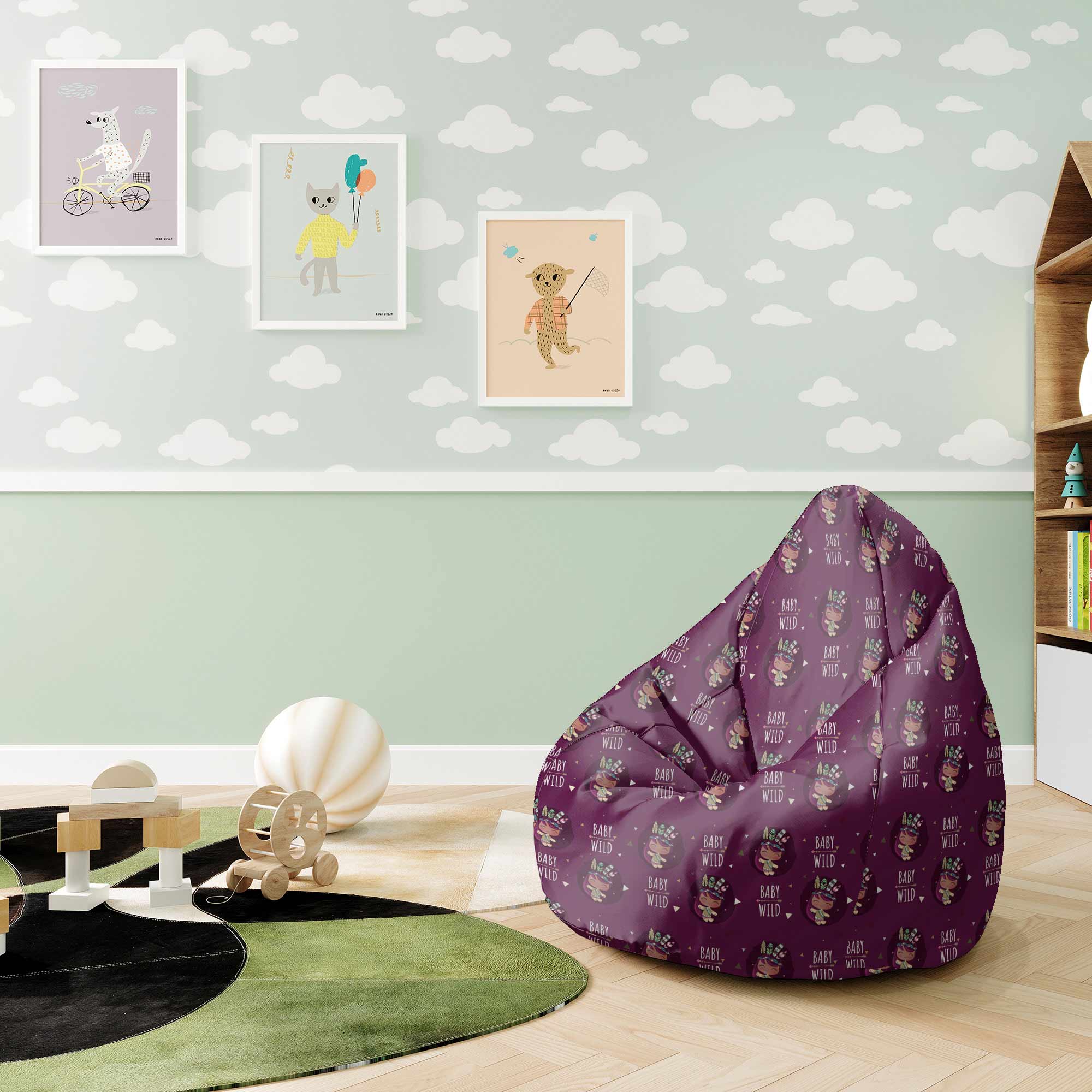 Puf Pearshape Baby Wild-S-Oxford