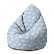 Puf Pearshape Modré Mraky-M-Velvet