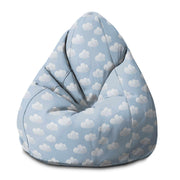 Puf Pearshape Modré Mraky