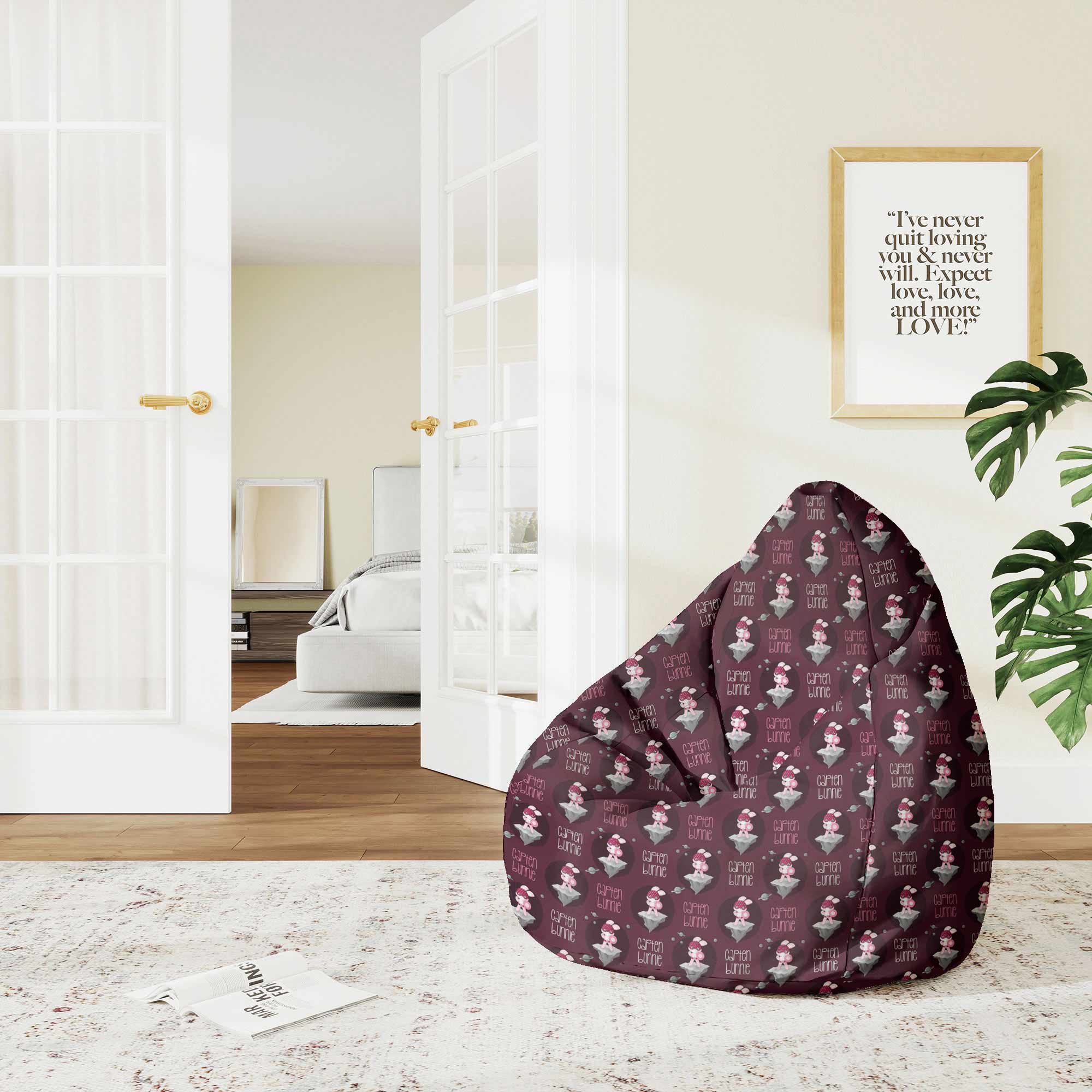 Puf Pearshape Capten Bunny-M-Oxford