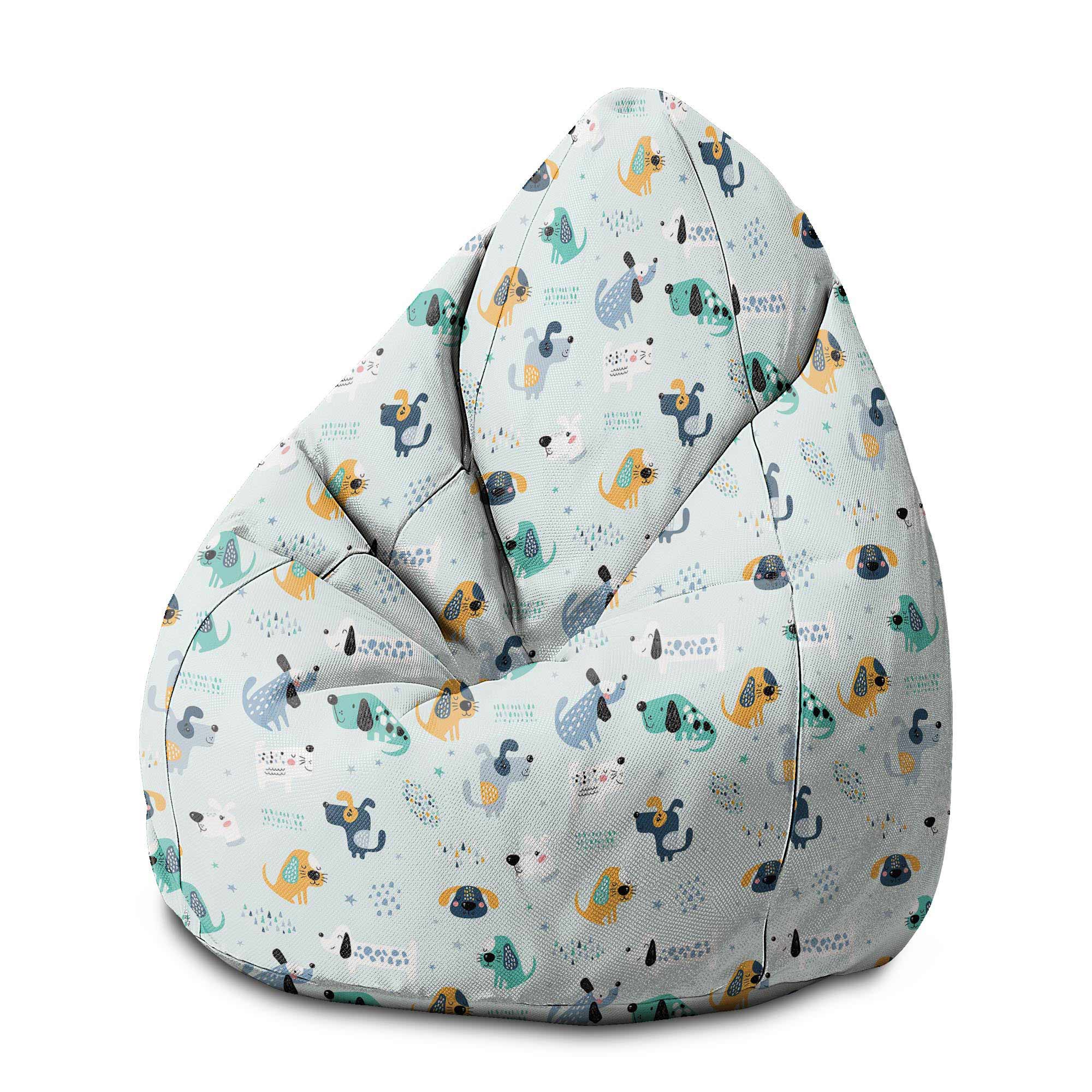 Puf Pearshape Cartoon Barevní psi-M-Oxford